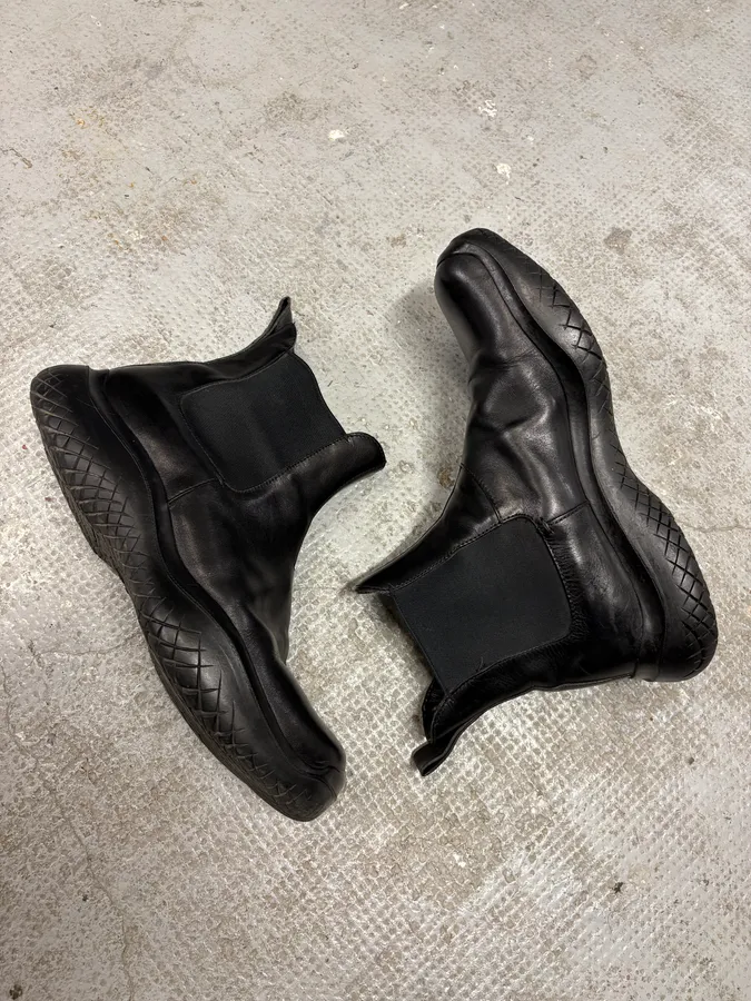 AW1999 Prada Black Hybrid Vibram Boots - Image 8