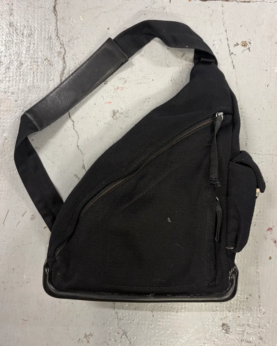 AW1999 Prada Black Nylon Americans Cup Crossbody Bag
