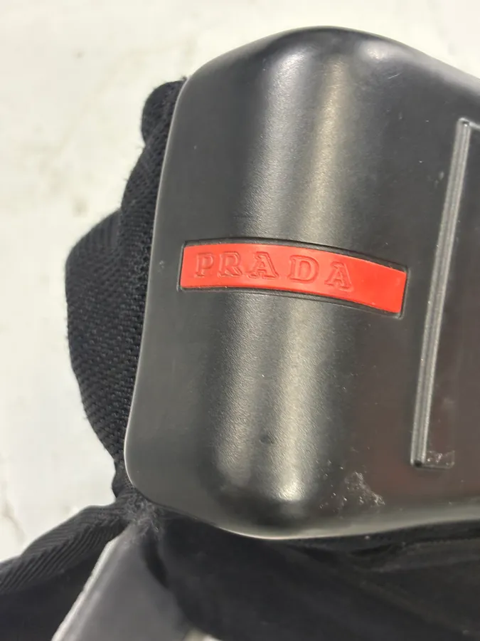AW1999 Prada Black Nylon Americans Cup Crossbody Bag - Image 9