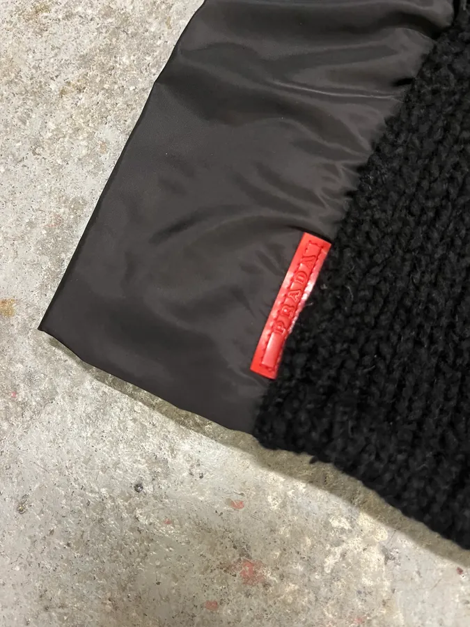 AW1999 Prada Black Padded Nylon Sport Jacket - Image 7