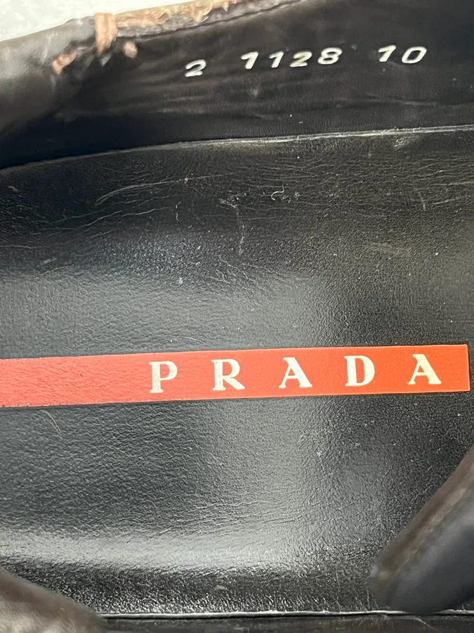 AW1999 Prada Brown Vibram Leather Low Boots - Image 8