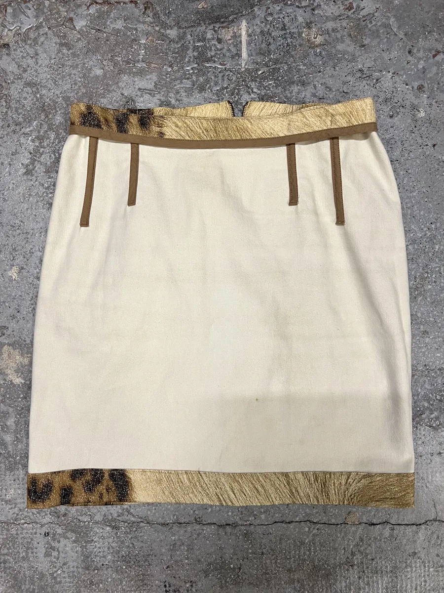 AW1999 Roberto Cavalli Leopard Glamour Skirt - Image 4