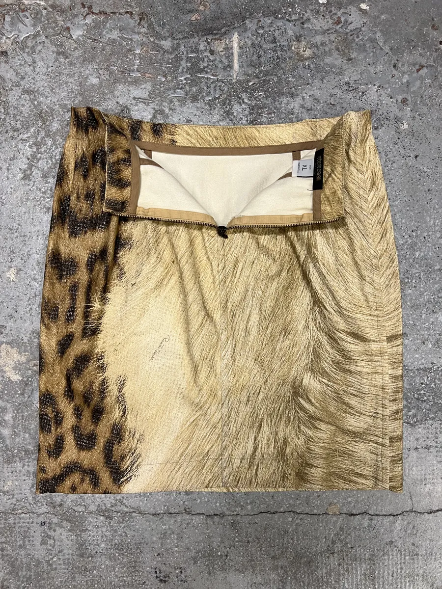 AW1999 Roberto Cavalli Leopard Glamour Skirt - Image 5