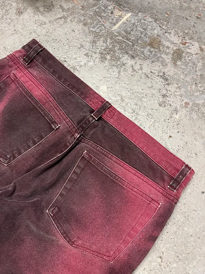 AW1999 Roberto Cavalli Purple Spectrum Flowers Pants - Image 9