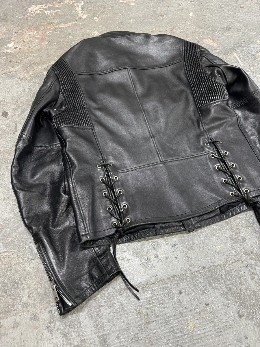 AW2000 Gucci Premium Leather Biker Jacket by Tom Ford - Image 7