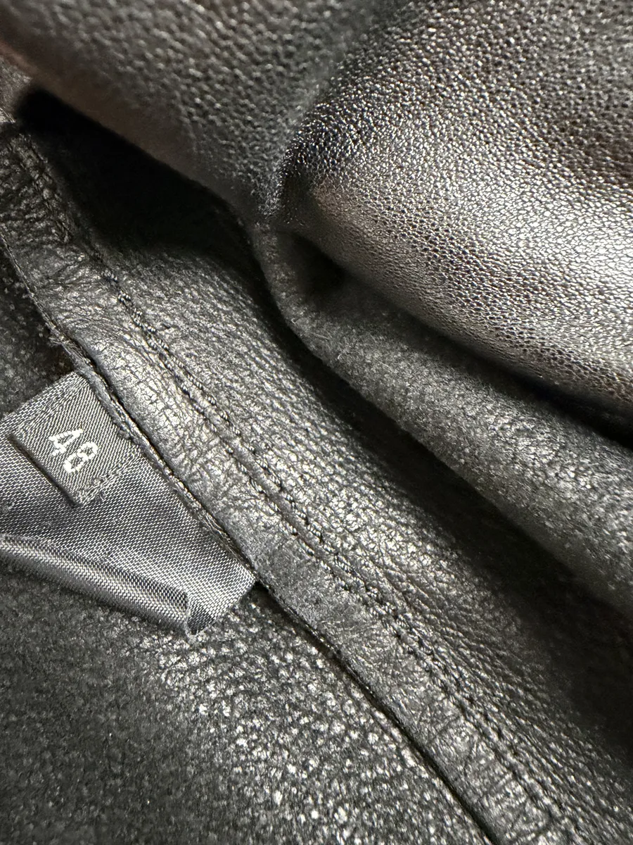 AW2000 Gucci Spiral Tornado Zip Black Leather Jacket by Tom Ford - Image 12