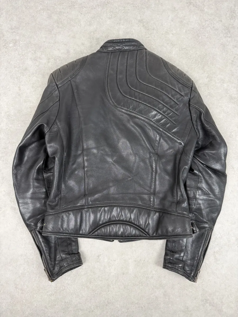 AW2000 Gucci Spiral Tornado Zip Black Leather Jacket by Tom Ford - Image 2