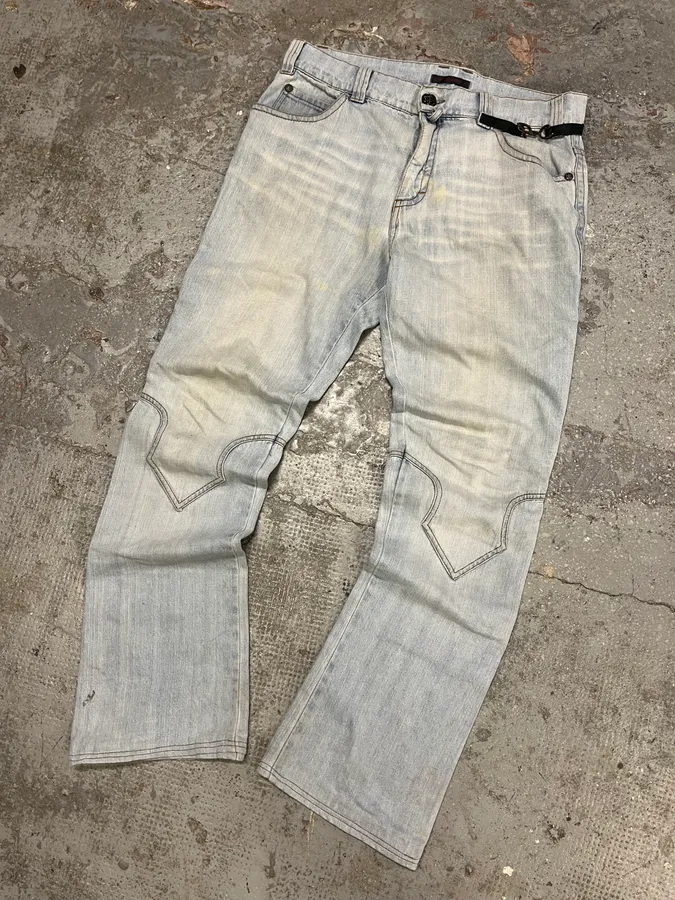 AW2000 Roberto Cavalli Blue Denim Royal Bootcut Jeans - Image 5
