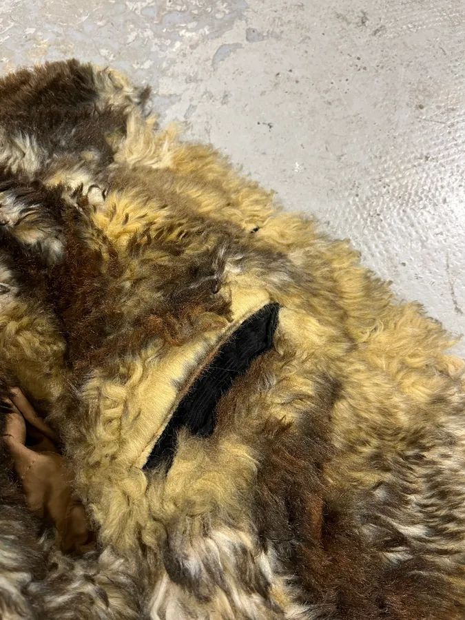AW2001 Dolce & Gabbana Black Fur Corduroy Jacket - Image 8