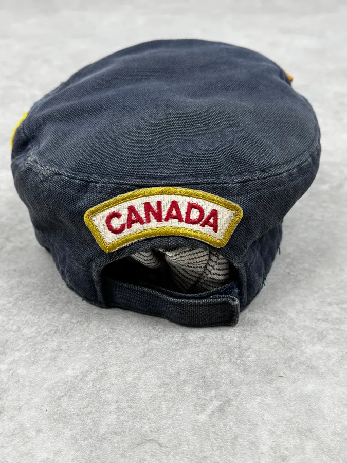 AW2001 Dsquared2 Patches Navy Cap - Image 8