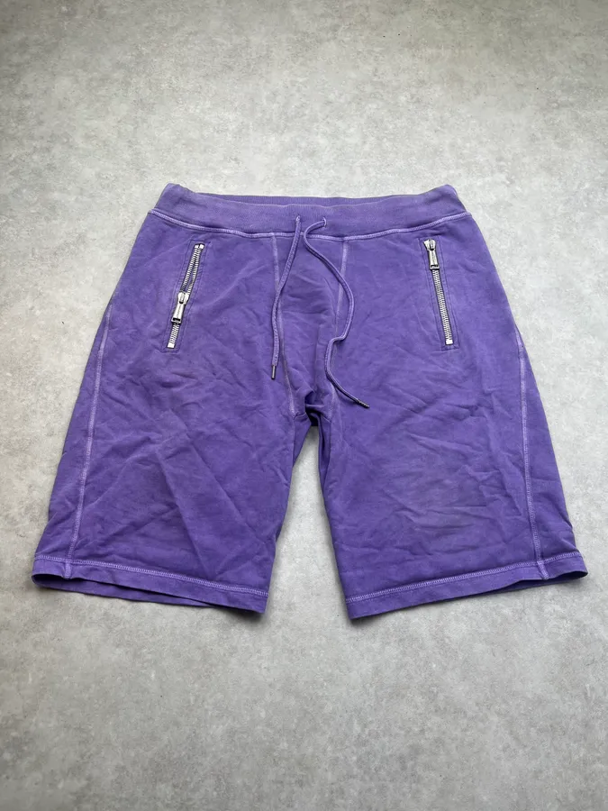 AW2001 Dsquared2 Zip-Pocket Purple Short - Image 4