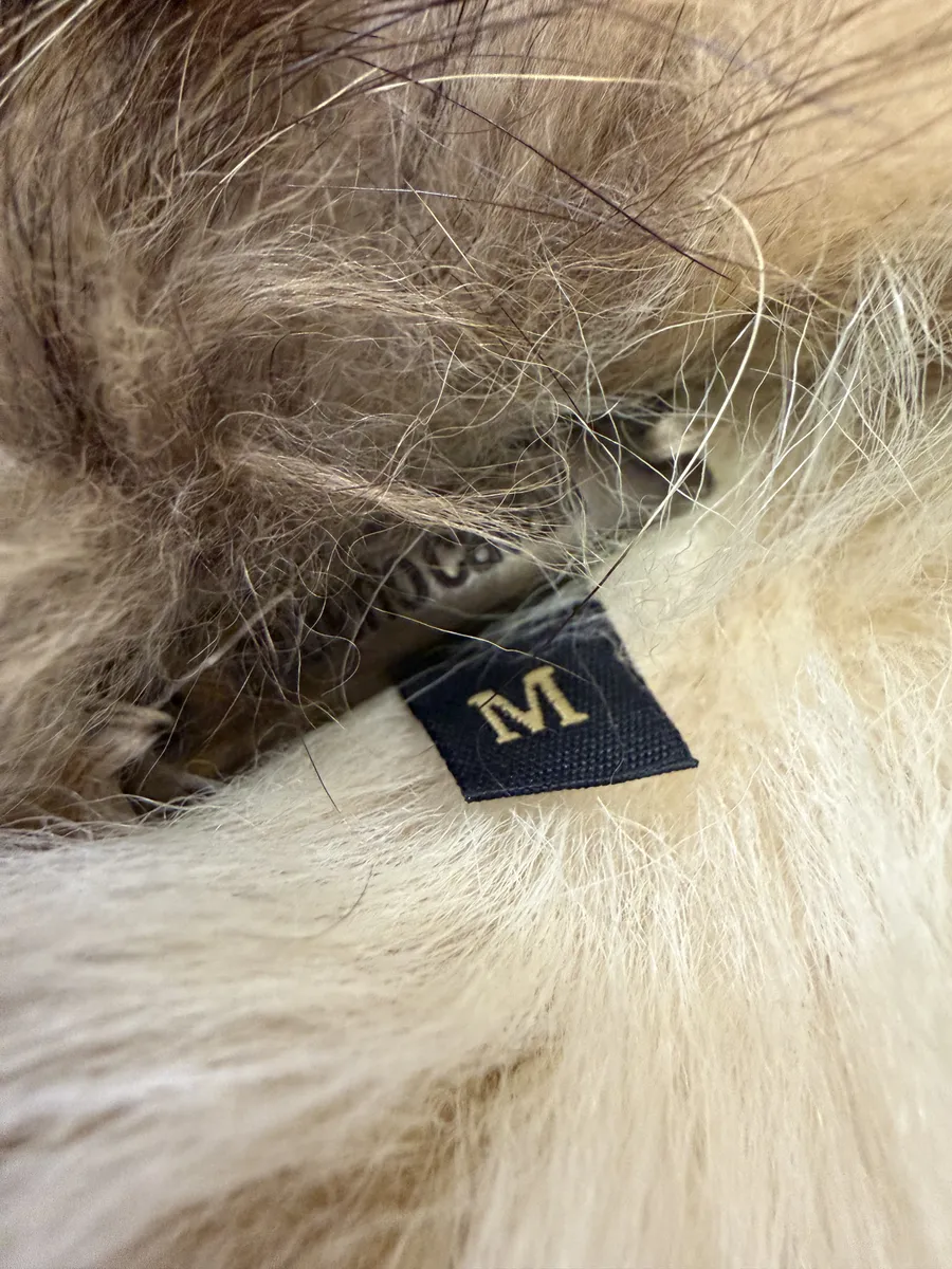 AW2001 Roberto Cavalli Beige Fur Leather Royal Leopard Jacket - Image 13
