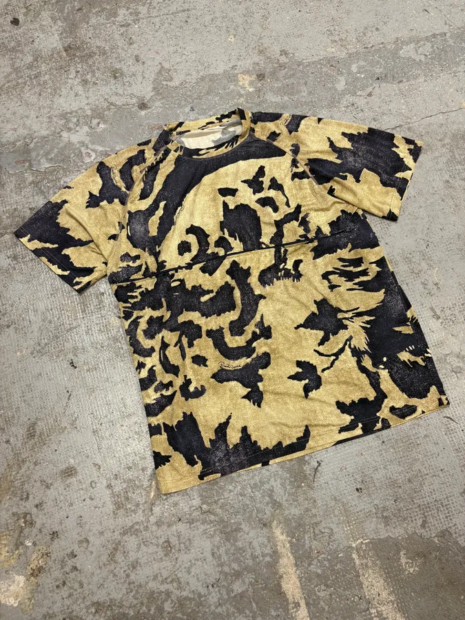 AW2001 Roberto Cavalli Camouflage Beige Tee-Shirt - Image 2
