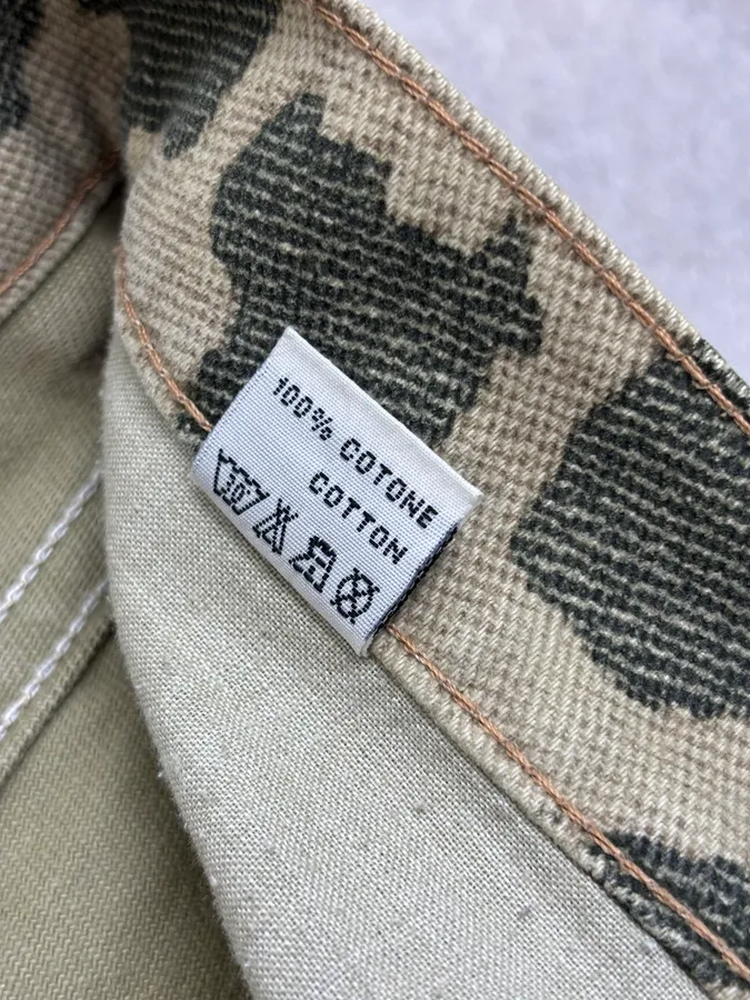 AW2001 Roberto Cavalli Khaki Raven Bird Pants - Image 12