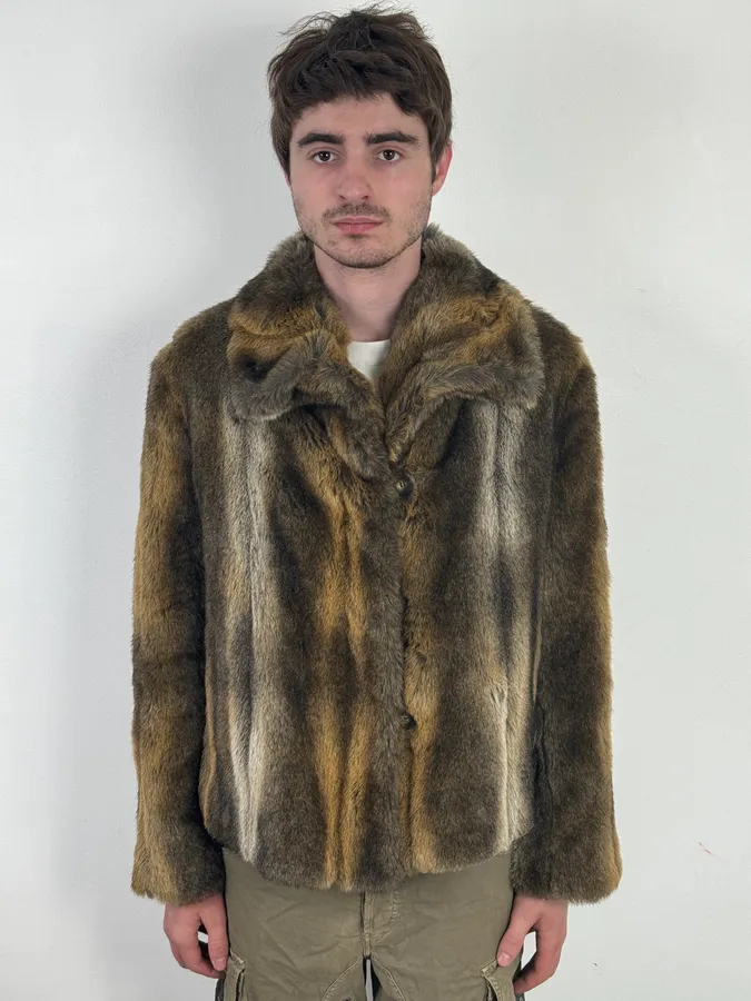 AW2002 Emporio Armani Faux Fur Cozy Jacket - Image 2