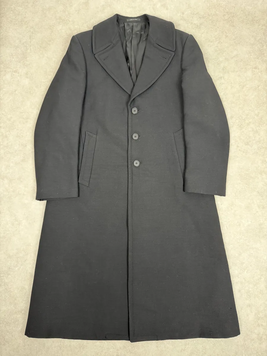 AW2002 Emporio Armani Premium Black Wool Trench Coat