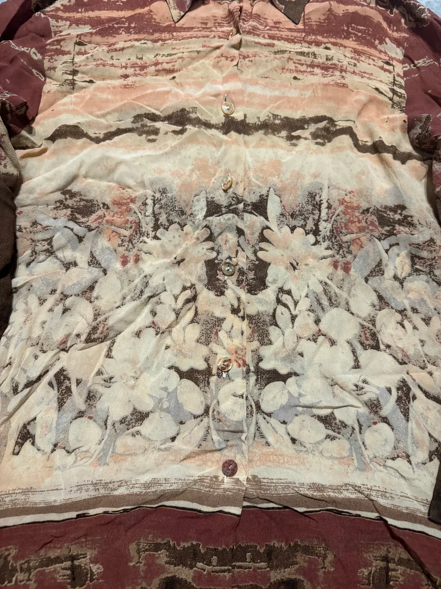 AW2002 Roberto Cavalli Medieval Floral Silk Shirt - Image 5