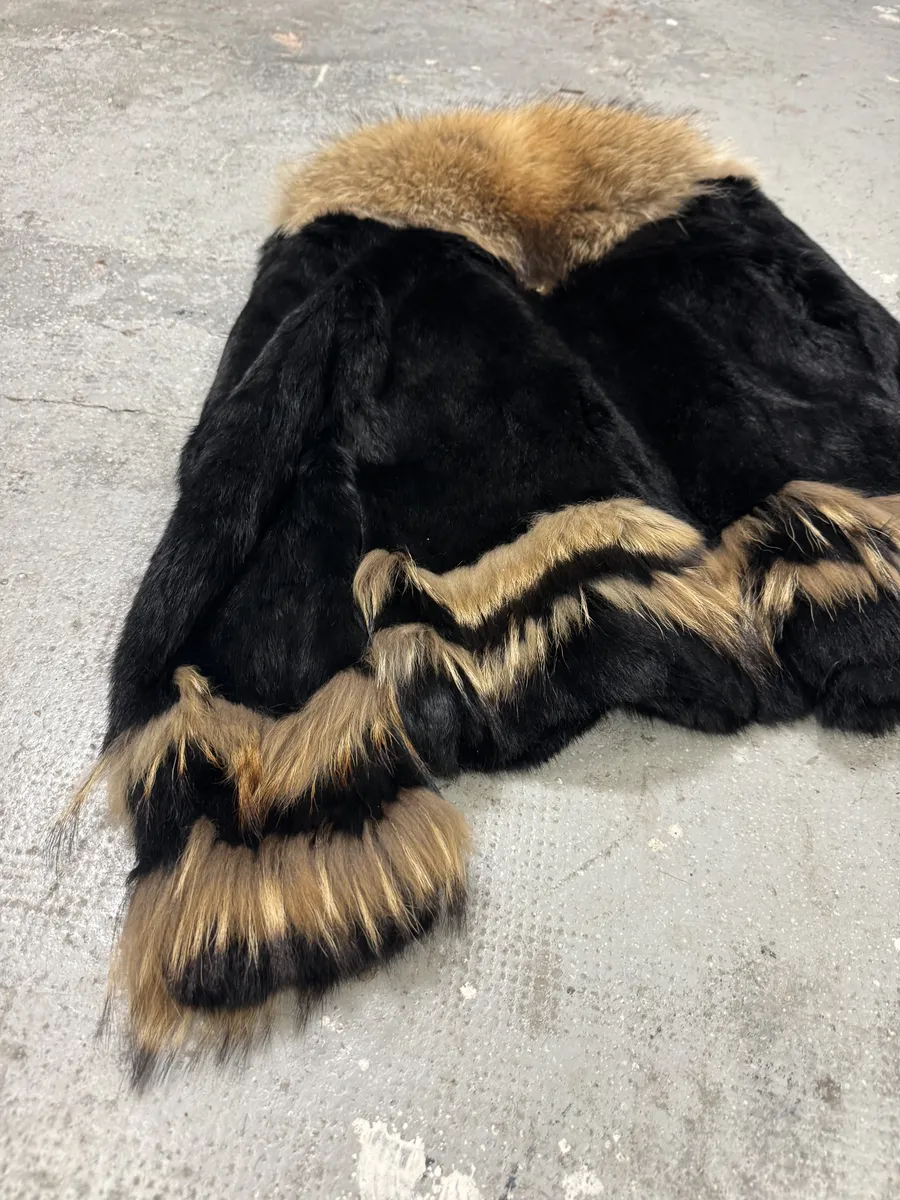 AW2003 Cavalli Black Fur Royal Jacket - Image 8