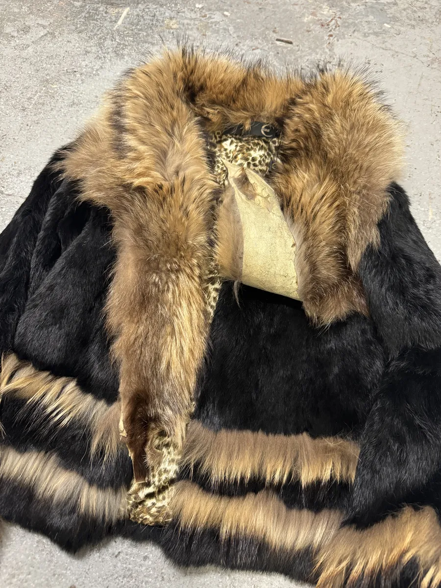 AW2003 Cavalli Black Fur Royal Jacket - Image 9