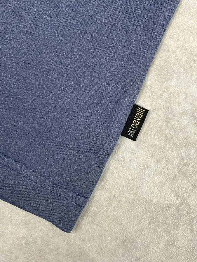 AW2003 Cavalli Blue Mozaic Signature T-Shirt - Image 7