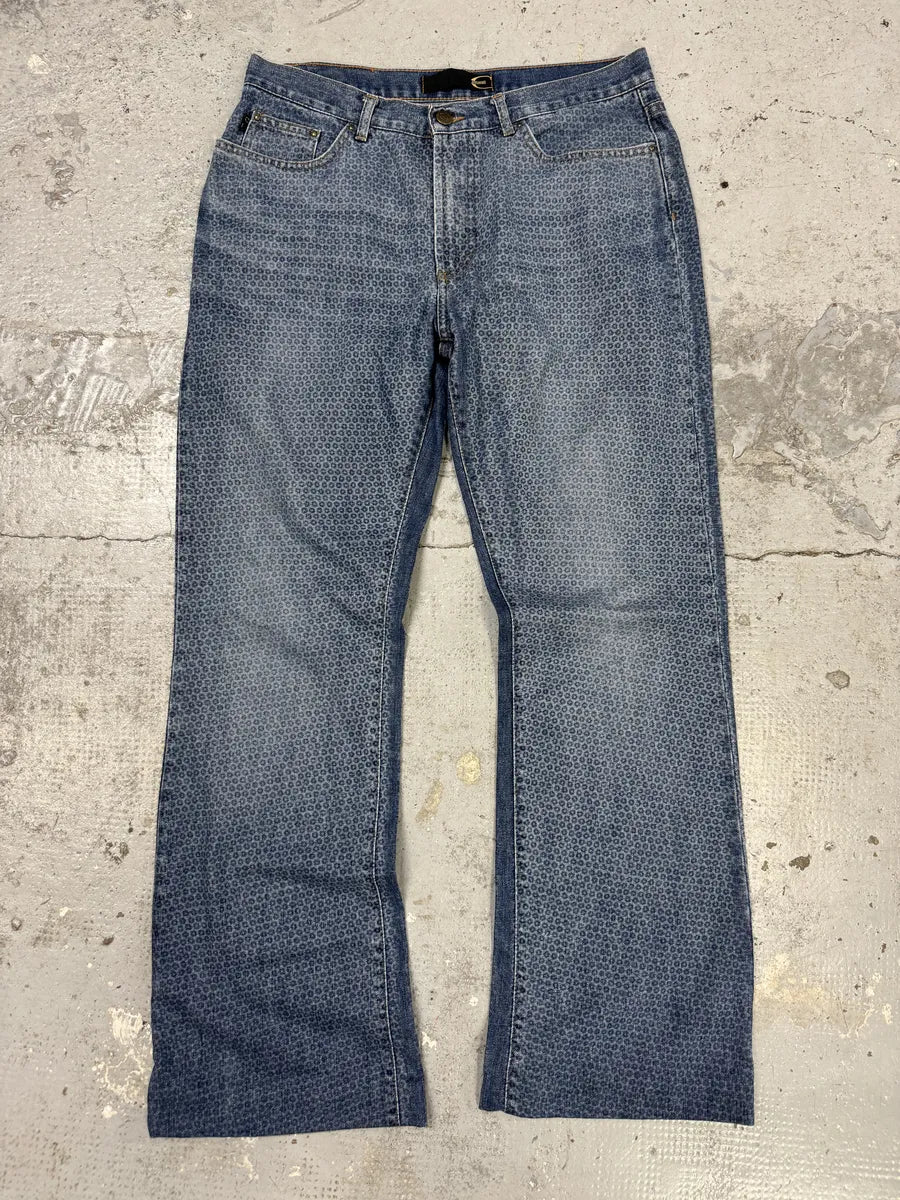 AW2003 Cavalli Blue Pointed Denim Jeans