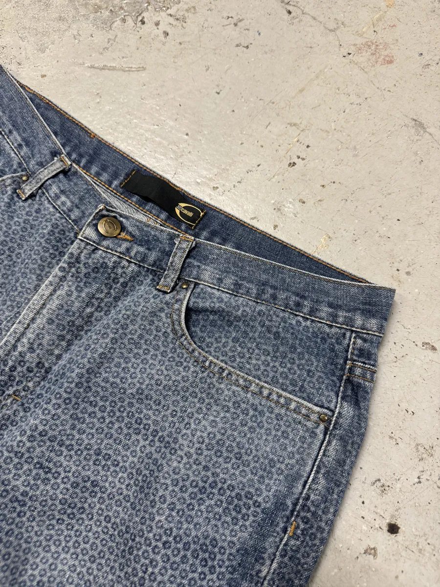 AW2003 Cavalli Blue Pointed Denim Jeans - Image 7