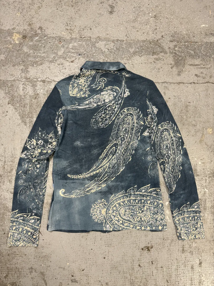 AW2003 Cavalli Blue Presley Asian World Shirt - Image 2