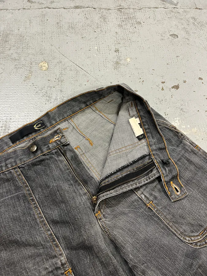 AW2003 Cavalli Cargo Grey Bootcut Denim Jeans - Image 10