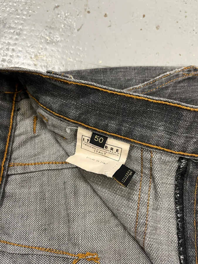 AW2003 Cavalli Cargo Grey Bootcut Denim Jeans - Image 12