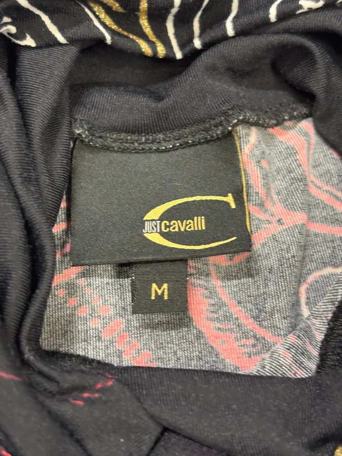AW2003 Cavalli Galaxy Astro Black Turtleneck Top - Image 8