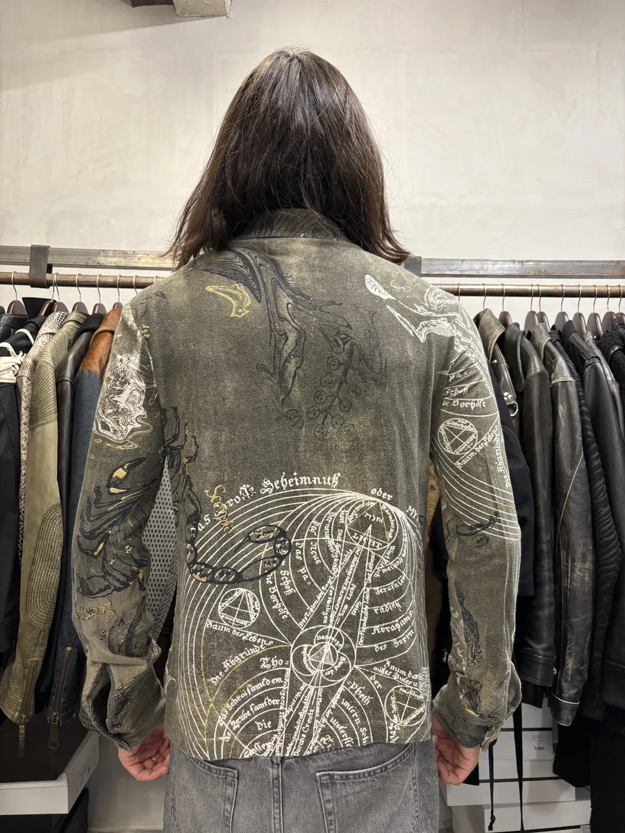 AW2003 Cavalli Green Astrology Shirt - Image 3