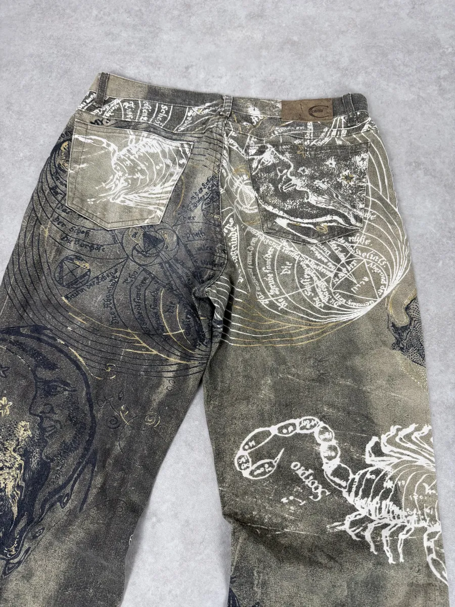 AW2003 Cavalli Olive Astro World Contemporary Pants - Image 7