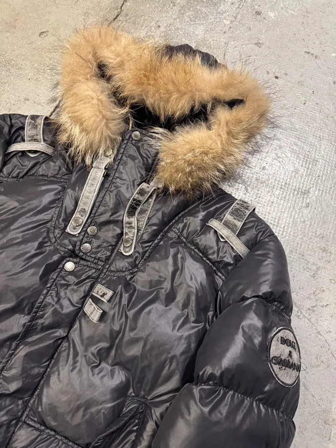 AW2003 Dolce & Gabbana Astro Puffer Bomber Jacket - Image 3
