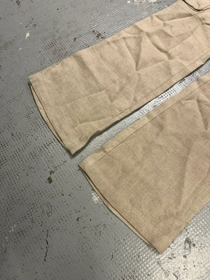 AW2003 Dolce & Gabbana Beige Linen Cargo Pants - Image 7