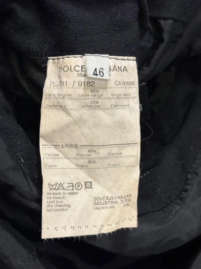 AW2003 Dolce & Gabbana Black Nylon Detachable Sleeve Bomber Jacket - Image 10