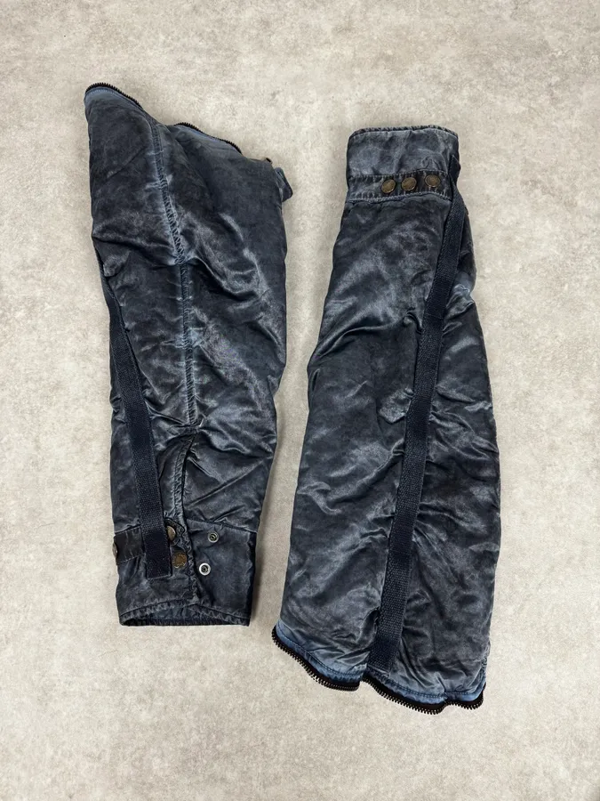 AW2003 Dolce & Gabbana Blue Aviator Bondage Jacket - Image 13