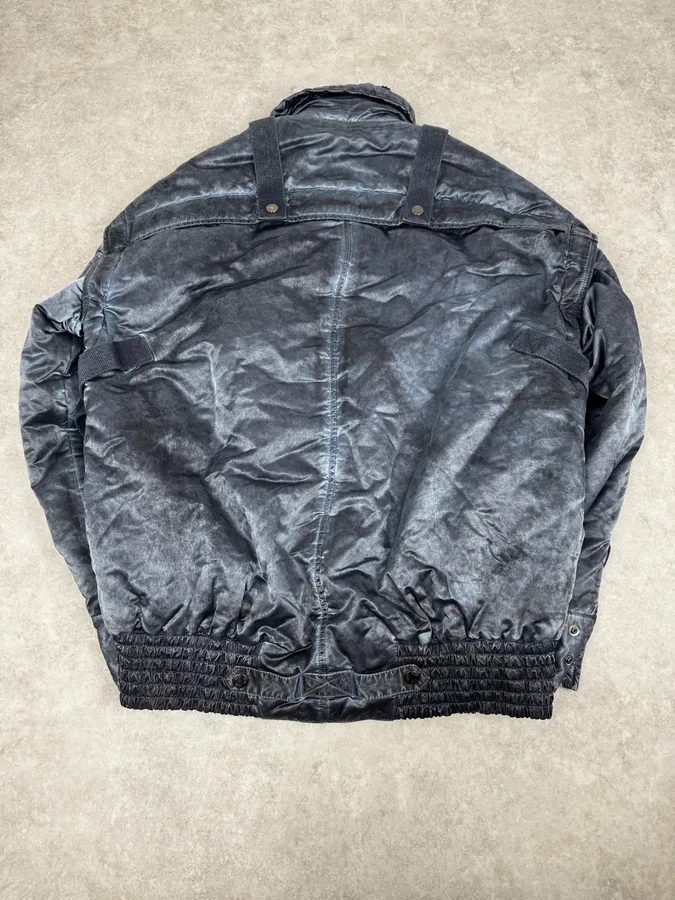 AW2003 Dolce & Gabbana Blue Aviator Bondage Jacket - Image 5