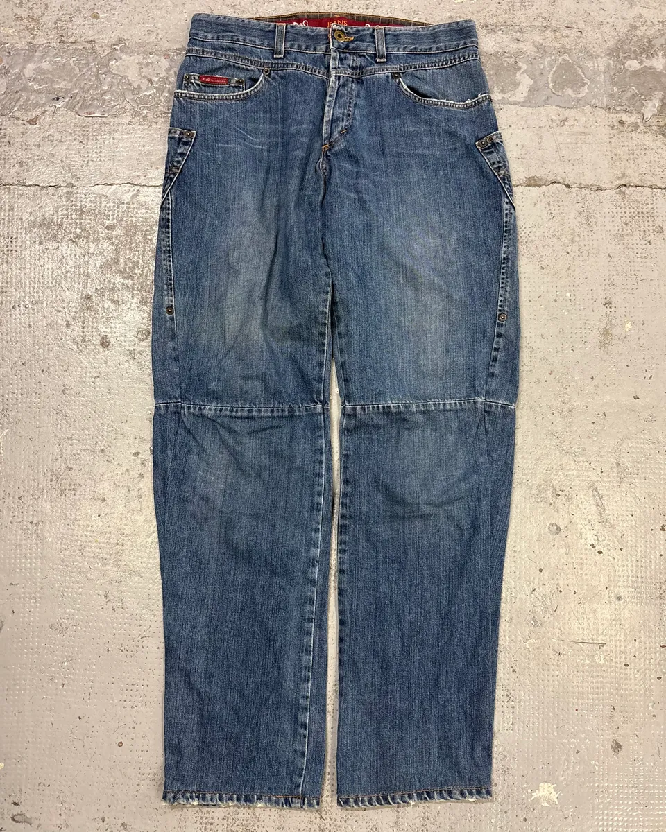 AW2003 Dolce & Gabbana Blue Denim Bootcut Jeans - Image 4
