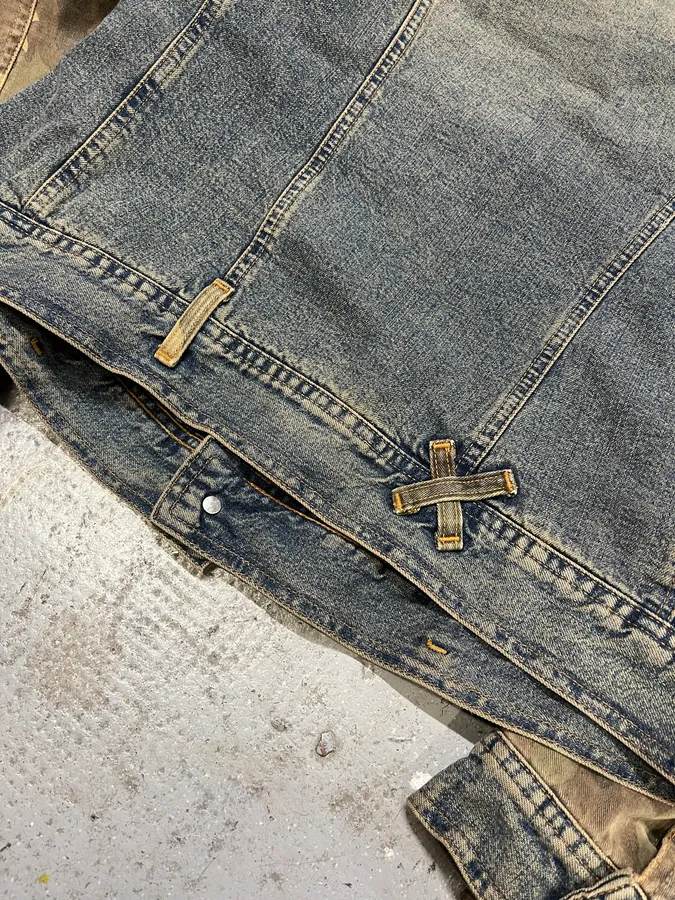 AW2003 Dolce & Gabbana Blue Denim Military Buttoned Jacket - Image 12