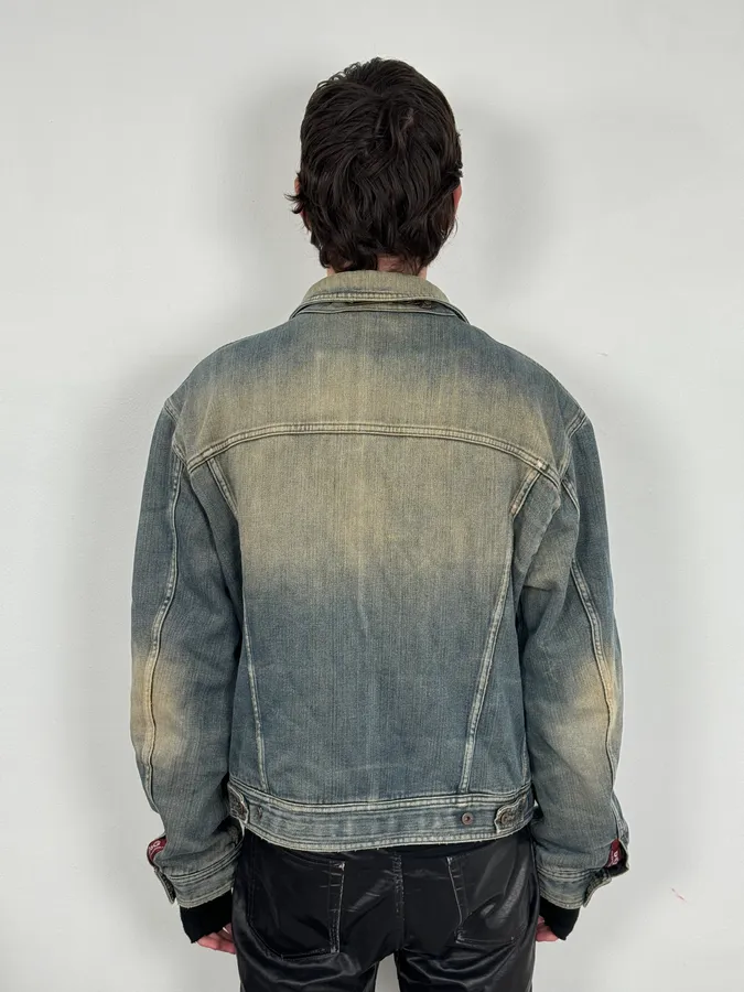AW2003 Dolce & Gabbana Blue Faded Denim Jacket - Image 3