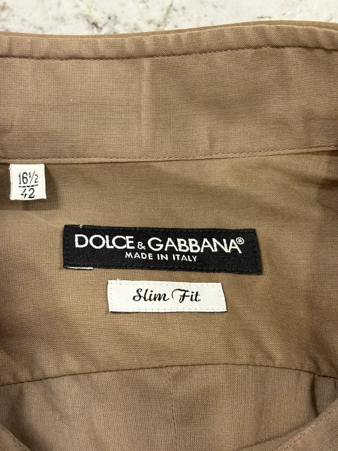 AW2003 Dolce & Gabbana Bondage Beige Shirt - Image 7