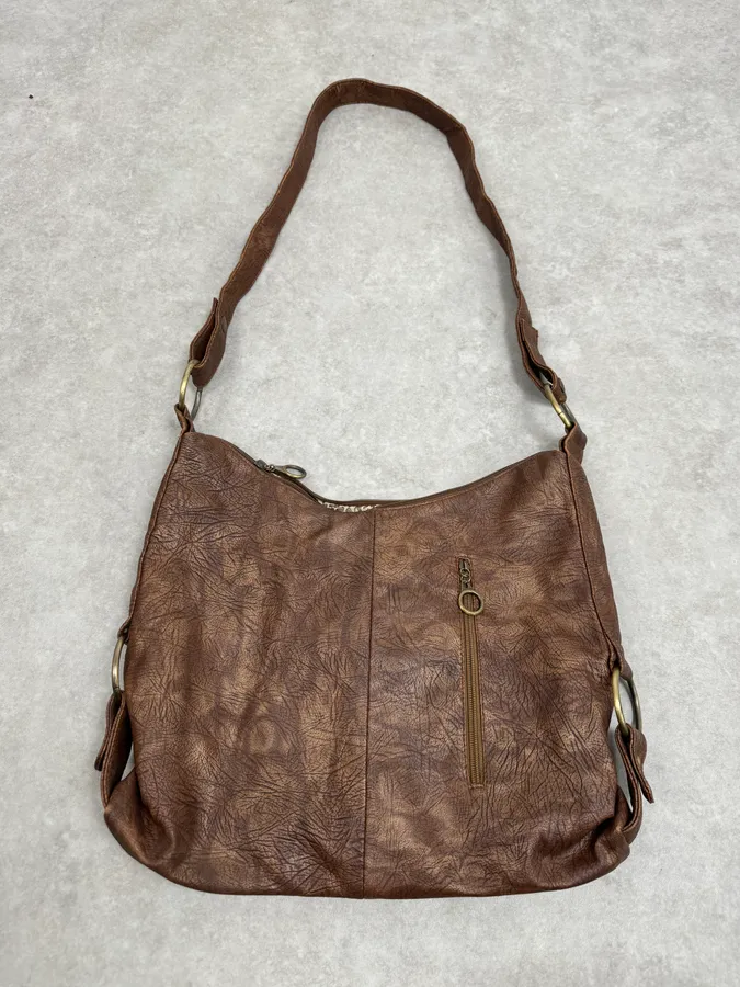 AW2003 Dolce & Gabbana Brown Leather Shoulder Bag - Image 6