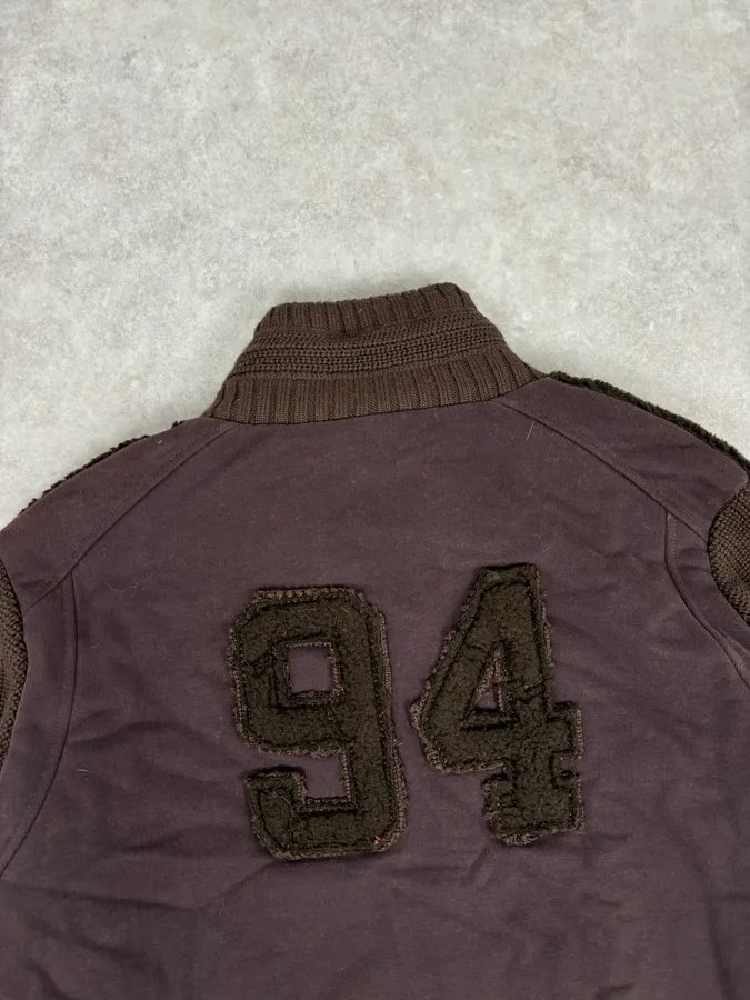 AW2003 Dolce & Gabbana Brown Wool Fleece Cardigan Jacket - Image 6