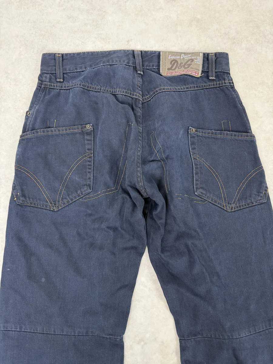 AW2003 Dolce & Gabbana Cargo Navy Jeans - Image 7
