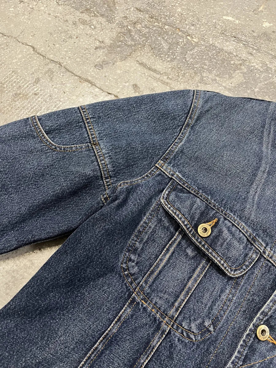 AW2003 Dolce & Gabbana Carpenter Blue Denim Jacket - Image 11