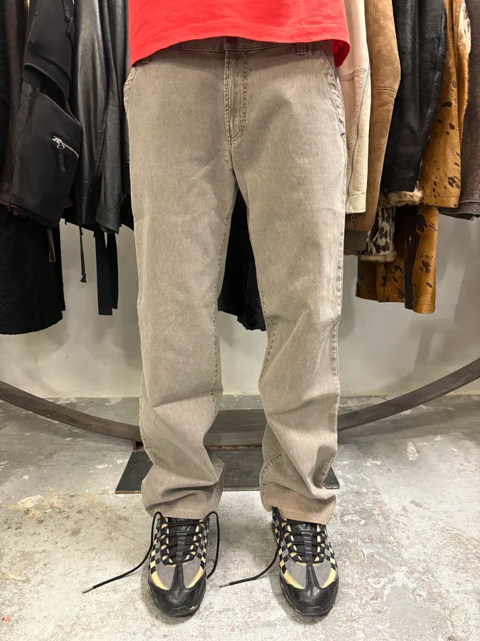 AW2003 Dolce & Gabbana Grey Cargo Straight Cozy Pants - Image 2