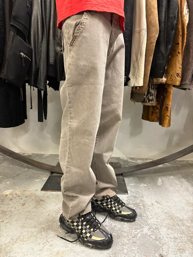 AW2003 Dolce & Gabbana Grey Cargo Straight Cozy Pants - Image 3