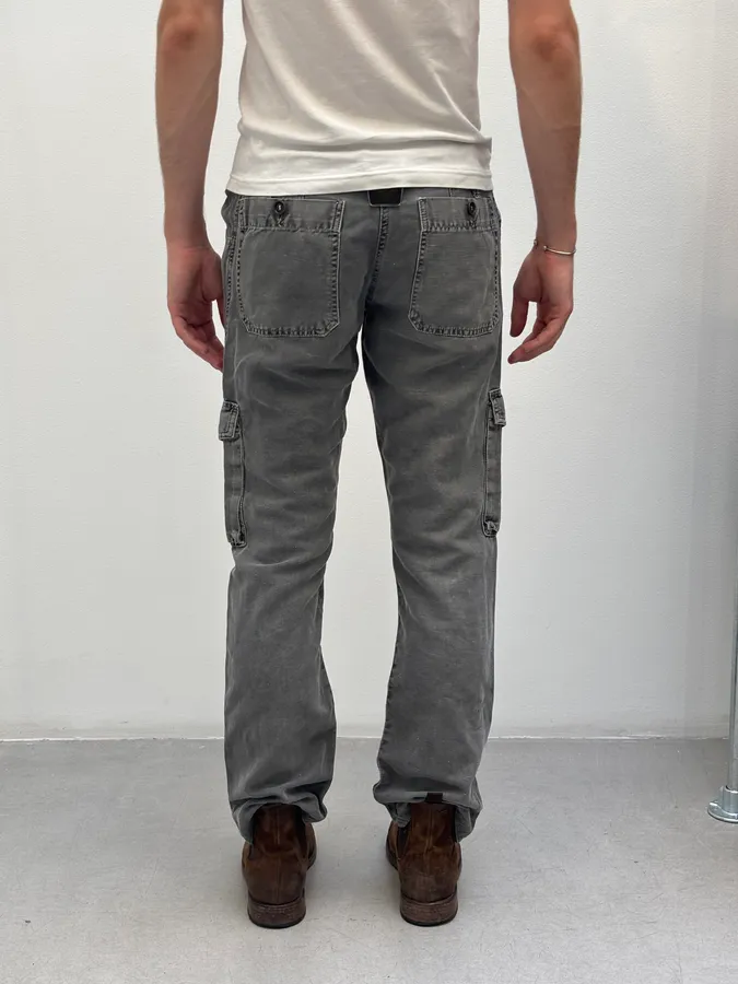 AW2003 Dolce & Gabbana Grey Cargo Utility Pants - Image 4