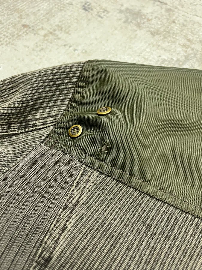 AW2003 Dolce & Gabbana Grey Corduroy & Green Jacket - Image 9