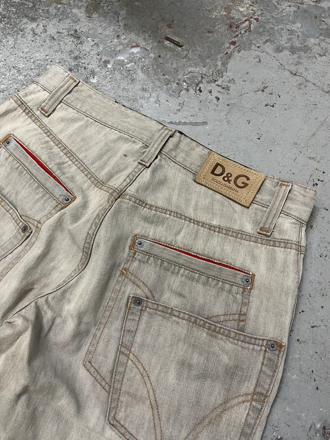 AW2003 Dolce & Gabbana Grey Denim Jeans - Image 11
